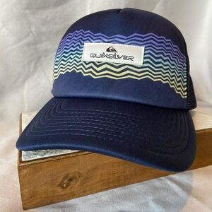 Quiksilver Men's Trucker/Cap Baseball SnapBack Mesh Waves Thick Brim Adjustable